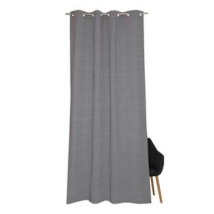 Rideau à œillets Mono Tissu mélangé - Gris - Gris