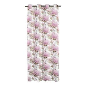 Rideau à oeillets Springtime I Rose foncé - Textile - 135 x 245 cm