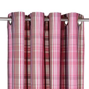 Tenda ad occhielli T-New Check Fucsia 140 x 245 cm