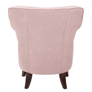 Oorfauteuil Audrey geweven stof Stof Floreana: Roze