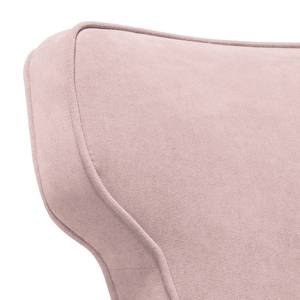 Oorfauteuil Audrey geweven stof Stof Floreana: Roze