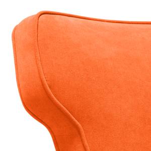 Fauteuil à oreilles Audrey Tissu Tissu Vaire : Orange