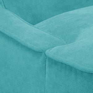 Oorfauteuil Audrey geweven stof Stof Vaire: Turquoise