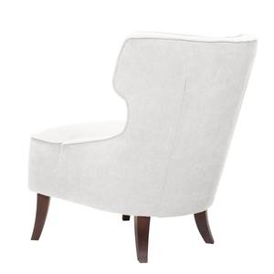 Oorfauteuil Audrey geweven stof Stof Vaire: Wit