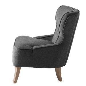 Fauteuil Audrey geweven stof - Donkergrijs