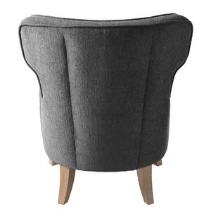 Fauteuil Audrey geweven stof - Donkergrijs