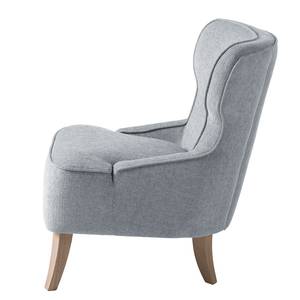 Fauteuil à oreilles Audrey Tissu - Gris lumineux