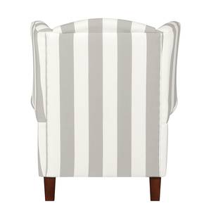 Sessel Colmar Webstoff Beige gestreift - Ohne Hocker