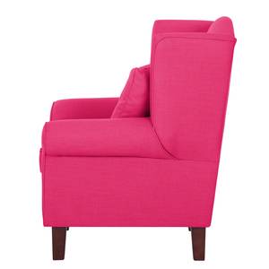 Ohrensessel Colmar Stoff Maka: Pink - Mit Hocker