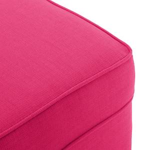 Ohrensessel Colmar Stoff Maka: Pink - Mit Hocker