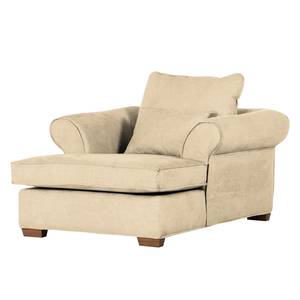 Fauteuil à oreilles Durana Microfibre - Beige chaud