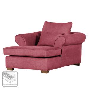 Fauteuil à oreilles Durana Microfibre - Rouge Bordeaux