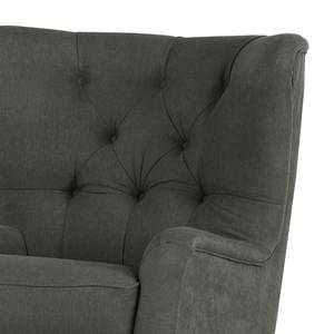 Fauteuil à oreilles Feliz Tissu - Anthracite