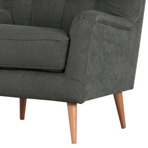 Fauteuil à oreilles Feliz Tissu - Anthracite