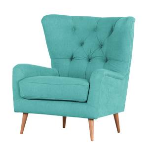 Fauteuil à oreilles Feliz Tissu - Aqua