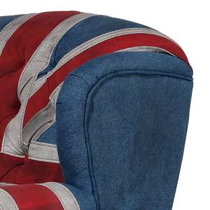 Oorfauteuil Grandfather Union Jack spijkerstof