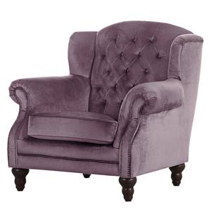 Oorfauteuil Jenner II fluwelen look - Lavendel