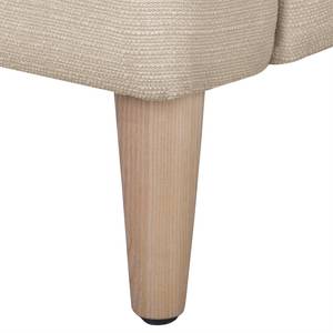 Fauteuil à oreilles Juna II Tissu Beige - Cappuccino - Sans repose-pieds