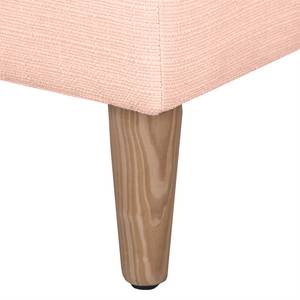 Oorfautuil Juna II geweven stof beige - Pastel abrikoos - Met hocker