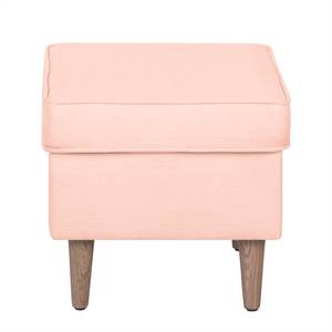 Oorfautuil Juna II geweven stof beige - Pastel abrikoos - Met hocker