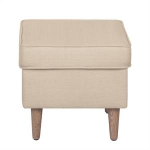 Ohrensessel Juna II Webstoff Cappuccino - Mit Hocker