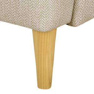 Ohrensessel Juna III Webstoff Beige - Ohne Hocker