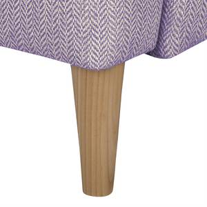 Oorfautuil Juna III geweven stof beige - Lila - Met hocker