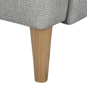 Oorfautuil Juna III geweven stof beige - Grijs - Met hocker