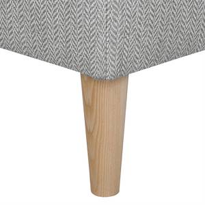 Oorfautuil Juna III geweven stof beige - Grijs - Met hocker