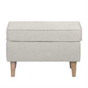 Oorfautuil Juna III geweven stof beige - Lichtgrijs - Met hocker