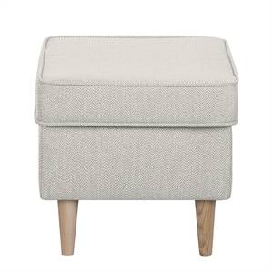 Oorfautuil Juna III geweven stof beige - Lichtgrijs - Met hocker