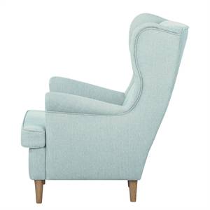 Ohrensessel Juna III Webstoff Mint - Mit Hocker