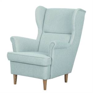 Ohrensessel Juna III Webstoff Mint - Mit Hocker