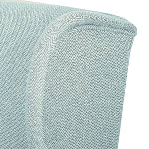 Ohrensessel Juna III Webstoff Mint - Mit Hocker