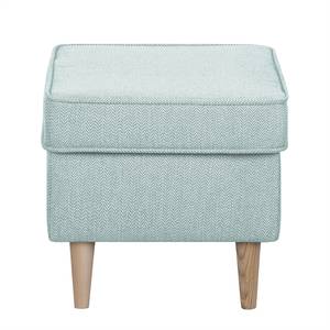 Oorfautuil Juna III geweven stof beige - Mintkleurig - Met hocker