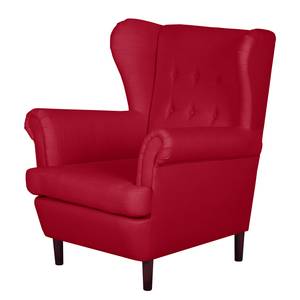 Oorfauteuil Kaiapoi I geweven stof - Rood