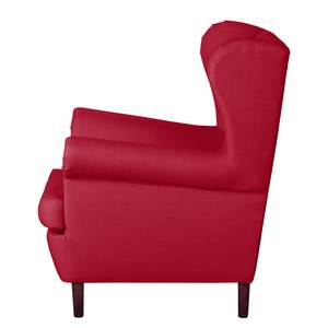 Oorfauteuil Kaiapoi I geweven stof - Rood