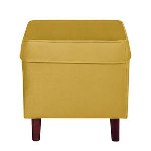 Fauteuil à oreilles Kaiapoi Velours - Jaune