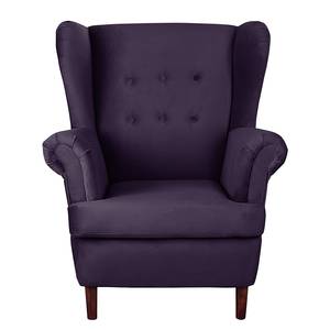 Fauteuil à oreilles Kaiapoi Velours - Mauve