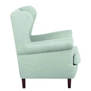 Ohrensessel Kaiapoi (mit Hocker) Webstoff - Aqua