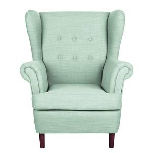 Ohrensessel Kaiapoi (mit Hocker) Webstoff - Aqua