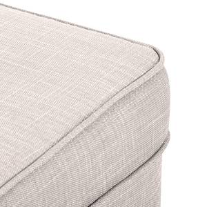 Ohrensessel Kaiapoi (mit Hocker) Webstoff - Beige