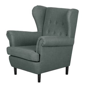 Fauteuil à oreilles Kaiapoi Tissu - Gris