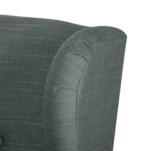 Fauteuil à oreilles Kaiapoi Tissu - Gris