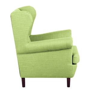 Fauteuil à oreilles Kaiapoi Textile - Vert olive