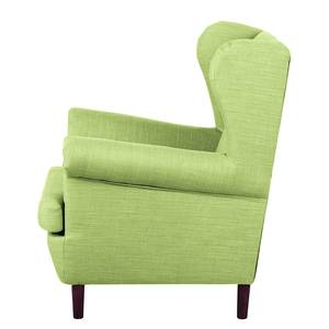 Fauteuil à oreilles Kaiapoi Tissu - Vert olive