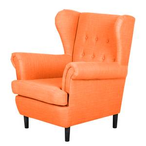 Ohrensessel Kaiapoi (mit Hocker) Webstoff - Orange