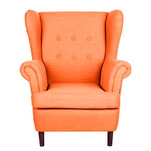 Ohrensessel Kaiapoi (mit Hocker) Webstoff - Orange