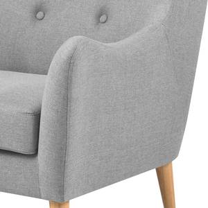 Fauteuil à oreilles Kamma Tissu - Gris clair