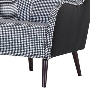 Oorfauteuil Leska geweven stof